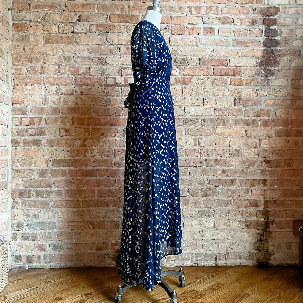 Hutch Gemma Maxi Dress in Metallic Navy - Picture 10 of 15